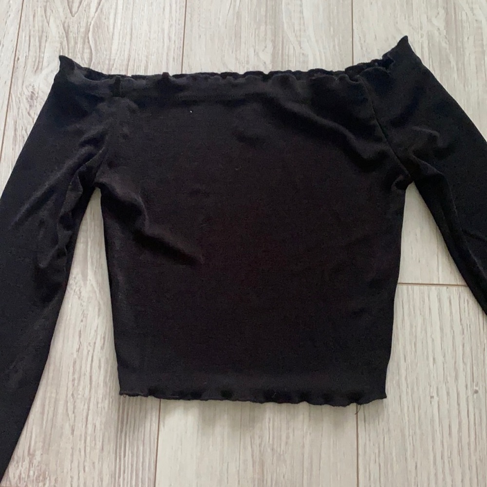 Off the shoulder crop top